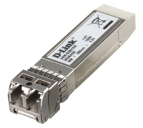 Трансивер/ DEM-S2801SR SFP28 Transceiver, 25GBase-SR, Duplex LC, 850nm, Multi-mode, OM3:70M/OM4:100M Трансивер/ DEM-S2801SR SFP28 Transceiver, 25GBase-SR, Duplex LC, 850nm, Multi-mode, OM3:70M/OM4:100M