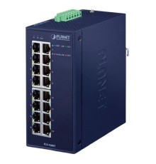 коммутатор/ PLANET IGS-1600T IP30 Industrial 16-Port 10/100/1000T Gigabit Ethernet Switch (-40~75 degrees C, dual 12~48V DC/24V AC),UL certified
