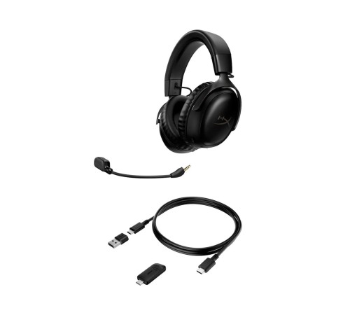 Гарнитура игровая HyperX Cloud III Wireless BLK/ HyperX Cloud III Wireless BLK Гарнитура игровая HyperX Cloud III Wireless BLK/ HyperX Cloud III Wireless BLK