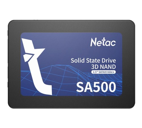 SSD накопитель Netac SSD SA500 960GB 2.5 SATAIII 3D NAND, R/W up to 530/475MB/s, TBW 480TB, 3y wty SSD накопитель Netac SSD SA500 960GB 2.5 SATAIII 3D NAND, R/W up to 530/475MB/s, TBW 480TB, 3y wty