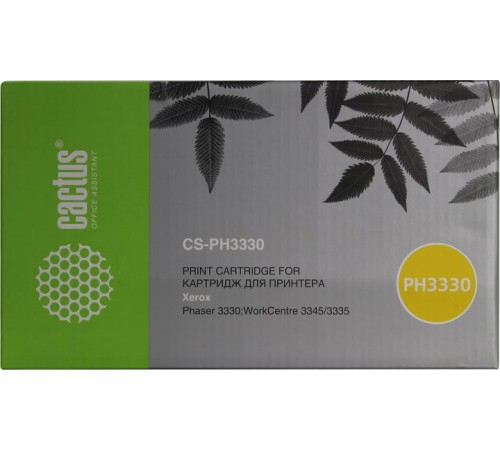 -/ Картридж лазерный Cactus CS-PH3330 106R03621 черный (8500стр.) для Xerox Phaser 3330/WC3335