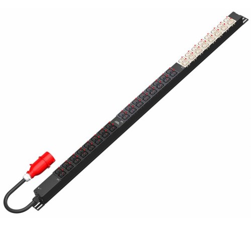 Блок распределения питания SMARTWATT PDU P-series Basic, 0U, 3Ф 16A, 11,5кВА, выход - 24xC13+24xC39, вход IEC 309, кабель 2М Блок распределения питания SMARTWATT PDU P-series Basic, 0U, 3Ф 16A, 11,5кВА, выход - 24xC13+24xC39, вход IEC 309, кабель 2М