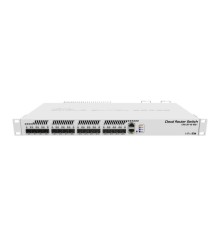Коммутатор MikroTik Cloud Router Switch 317-1G-16S+RM with 800MHz CPU, 1GB RAM, 1xGigabit LAN, 16xSFP+ cages, RouterOS L6 or SwitchOS (dual boot), passive cooling 1U rackmount enclosure, Dual redundant PSU