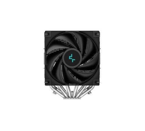 Кулер для процессора DEEPCOOL AG620 DIGITAL LGA1700/1200/115X/AM5/AM4 (8шт/кор, TDP 260W, PWM, DUAL Fan 120mm, 6 тепл. трубок, черный) RET