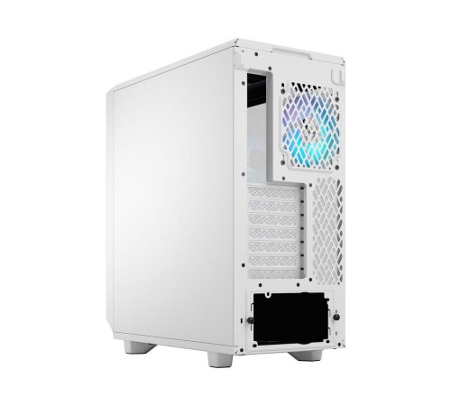 Корпус ПК без блока питания/ Case Fractal Design Meshify 2 Compact RGB TG Light Tint, Midi-Tower, 4x120mm RGB, 2xUSB-A 3.2 + 1xUSB 3.2 Type-C ATX, mATX, mITX White