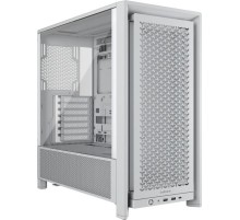 Корпус без блока питания/ Case Corsair Frame 4000D, Midi-Tower, TG, no fan, 2xUSB-A 3.2, 1xUSB 3.2 Type-C, E-ATX, ATX, mATX, mITX White