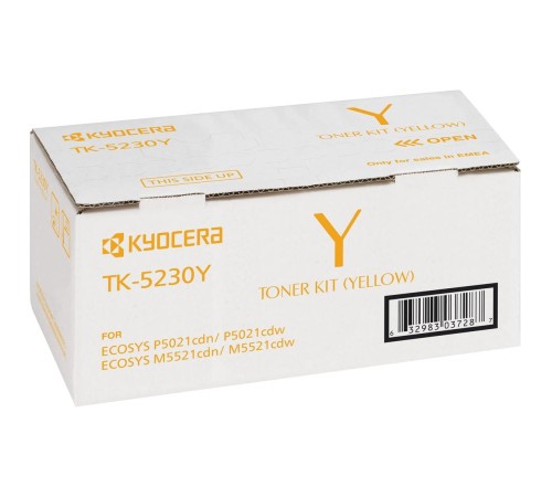 тонер-картридж Kyocera TK-5230Y/ Toner Cartridge Kyocera TK-5230Y (2.2K) тонер-картридж Kyocera TK-5230Y/ Toner Cartridge Kyocera TK-5230Y (2.2K)