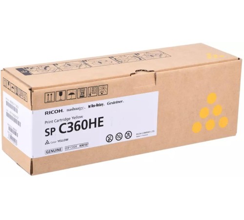 Принт-картридж желтый, тип SP C360HE (5K) Print Cartridge Yellow SP C360HE (5K)
