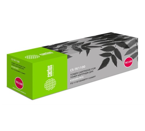 Картридж лазерный Cactus CS-TK1100 TK-1100 черный (2100стр.) для Kyocera Mita FS-1110/1024MFP/1124MFP