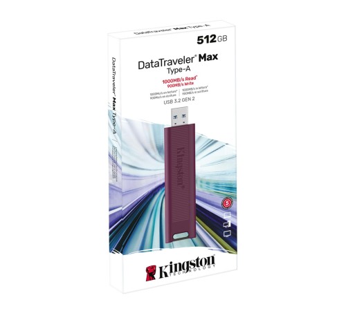 Флэш USB Kingston 512GB USB 3.2 Gen 2 DataTraveler Max Type A/ Kingston 512GB USB 3.2 Gen 2 DataTraveler Max Type A Флэш USB Kingston 512GB USB 3.2 Gen 2 DataTraveler Max Type A/ Kingston 512GB USB 3.2 Gen 2 DataTraveler Max Type A