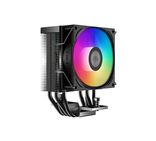 Кулер для процессора/ CPU Cooler PCCooler R400 ARGB BK (180W, 4-pin PWM, 133mm, Al/Cu, 4x6mm, ARGB, 1x92mm, 40.94CFM, 30dBA, 2200RPM, S: 1851/1700/1200/115X, AM5/AM4, black) Кулер для процессора/ CPU Cooler PCCooler R400 ARGB BK (180W, 4-pin PWM, 133mm, Al/Cu, 4x6mm, ARGB, 1x92mm, 40.94CFM, 30dBA, 2200RPM, S: 1851/1700/1200/115X, AM5/AM4, black)