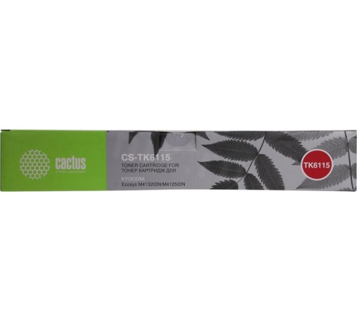 -/ Картридж лазерный Cactus CS-TK6115 TK-6115 черный (15000стр.) для Kyocera Ecosys M4125idn/M4132idn