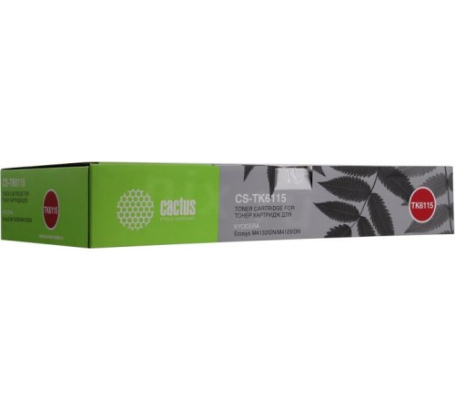 -/ Картридж лазерный Cactus CS-TK6115 TK-6115 черный (15000стр.) для Kyocera Ecosys M4125idn/M4132idn