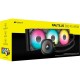 Система жидкостного охлаждения/ Water Cooling System Corsair NAUTILUS 360 ARGB (360mm, Black, ARGB/ Fans: 3x120mm, 72.8CFM, 36dBA, 1700RPM/ S: 1851, 1700, AM5, AM4)