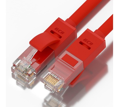 GCR Патч-корд прямой 2.5m UTP кат.5e, красный, позолоченные контакты, 24 AWG, литой, GCR-LNC04-2.5m, ethernet high speed 1 Гбит/с, RJ45, T568B GCR Патч-корд прямой 2.5m UTP кат.5e, красный, позолоченные контакты, 24 AWG, литой, GCR-LNC04-2.5m, ethernet high speed 1 Гбит/с, RJ45, T568B