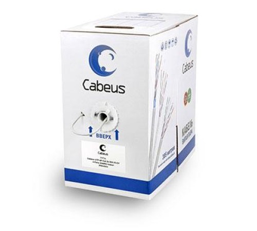 Cabeus UTP-4P-Cat.5e-SOLID-GY Кабель витая пара UTP (U/UTP), категория 5e, 4 пары (24 AWG), одножильный, серый (305 м), системная гарантия 25 лет. Cabeus UTP-4P-Cat.5e-SOLID-GY Кабель витая пара UTP (U/UTP), категория 5e, 4 пары (24 AWG), одножильный, серый (305 м), системная гарантия 25 лет.