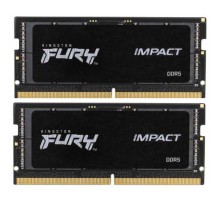 Память оперативная/ Kingston 64GB 4800MT/s DDR5 CL38 SODIMM (Kit of 2) FURY Impact PnP