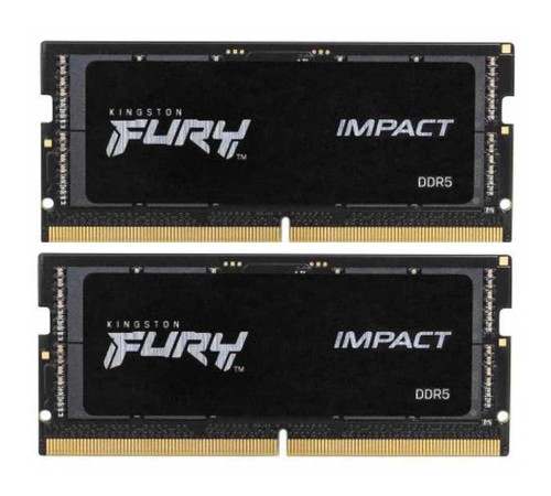 Память оперативная/ Kingston 64GB 4800MT/s DDR5 CL38 SODIMM (Kit of 2) FURY Impact PnP Память оперативная/ Kingston 64GB 4800MT/s DDR5 CL38 SODIMM (Kit of 2) FURY Impact PnP