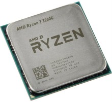Процессор CPU AMD Ryzen 3 3200G, 4/4, 3.6-4.0GHz, 384KB/2MB/4MB, AM4, 65W, Radeon Vega 8, OEM, 1 year (скол на текстолите)
