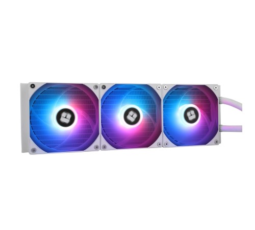 Водяное охлаждение для процессора/ Water Cooling System Thermalright Aqua Elite 360 White Argb V3 (360mm, White, ARGB/ Fans: 3x120mm, 66.17CFM, 25.6dBA, 1500RPM/ Pump height 53mm, 23dBA, 3300RPM, Rad thickness 27mm/ S: 1200, 1700, 1851, 2011, 2066, 115X,