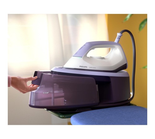Парогенератор Philips/ Парогенератор Philips, мощность 2400 Вт, объем 1.4 л , подача пара 120 г/мин, паровой удар 350 г/мин, вертикальное отпаривание, цвет фиолетовый Парогенератор Philips/ Парогенератор Philips, мощность 2400 Вт, объем 1.4 л , подача пара 120 г/мин, паровой удар 350 г/мин, вертикальное отпаривание, цвет фиолетовый