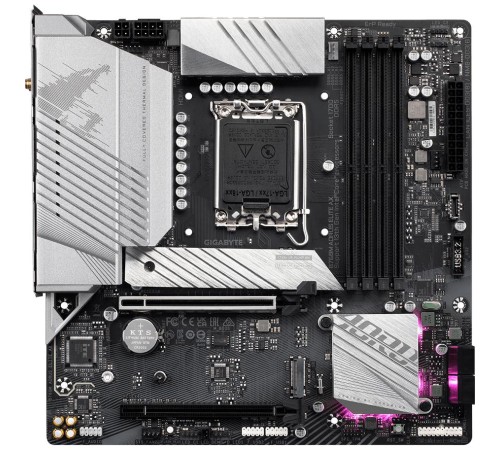 Материнская плата/ MB GIGABYTE INTEL B760 s1700, 4xDDR5(192GB), HDMI 2.0/DP, 2xPCIe 4.0x16, 1xLAN (2.5GbE), Wi-Fi, BT, 4xSATA 6Gb/s, 2xM.2, 1xUSB-C, 4xUSB 3.2, 4xUSB 2.0, mATX Материнская плата/ MB GIGABYTE INTEL B760 s1700, 4xDDR5(192GB), HDMI 2.0/DP, 2xPCIe 4.0x16, 1xLAN (2.5GbE), Wi-Fi, BT, 4xSATA 6Gb/s, 2xM.2, 1xUSB-C, 4xUSB 3.2, 4xUSB 2.0, mATX