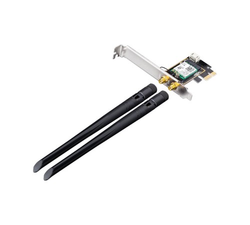 Адаптер Wi-Fi/ 3000Mbps Wi-Fi 6 / Bluetooth 5.0 PCI Express Adapter, Intel AX200 module, 2T2R, 2402Mbps at 5GHz + 574Mbps at 2.4GHz, 802.11ax/ac/a/b/g/n, 2 detachable antennas, Ver 1.0 Адаптер Wi-Fi/ 3000Mbps Wi-Fi 6 / Bluetooth 5.0 PCI Express Adapter, Intel AX200 module, 2T2R, 2402Mbps at 5GHz + 574Mbps at 2.4GHz, 802.11ax/ac/a/b/g/n, 2 detachable antennas, Ver 1.0