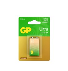 Батарейка Алкалиновая батарейка GP Ultra Alkaline G-Tech 9V Крона - 1 шт. на блистере