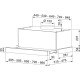 Вытяжка Franke/ Best, Вытяжка TOUCH BK 50, 50см, 750 м3/ч, сенсорное управление, LED освещение, Угольный фильтр Ф-07 (приобретается отдельно), цвет: нержавеющая сталь, лицевая планка: черное стекло