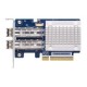 Сетевая карта/ QNAP QXP-32G2FC Dual-port Fiber Channel adapter, 2 x 32 Gb / s SFP +, PCIe Gen3 x8.  For QTS OS ONLY