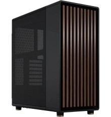 Корпус без блока питания/ Case Fractal Design North, Midi-Tower, 2x140mm, 2xUSB-A 3.2 + 1xUSB 3.2 Type-C ATX, mATX, mITX Wood panel, Charcoal Black