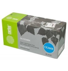 -/ Картридж лазерный Cactus CS-CE260X CE260X черный (17000стр.) для HP LJ CP4525