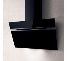 Вытяжки ELICA/ Декоративный дизайн, наклонная, 90 см, сенсорное управление, 1200 куб. м. , черное стекло+нержавеющая сталь