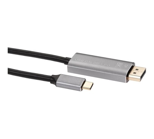 Кабель-адаптер/ Кабель-адаптер USB Type-Cm --> DP1.4v (m) 8K@60Hz, PD 100W,1.8m , Alum Shell,VCOM <CU480MCPD-1.8M> Кабель-адаптер/ Кабель-адаптер USB Type-Cm --> DP1.4v (m) 8K@60Hz, PD 100W,1.8m , Alum Shell,VCOM <CU480MCPD-1.8M>
