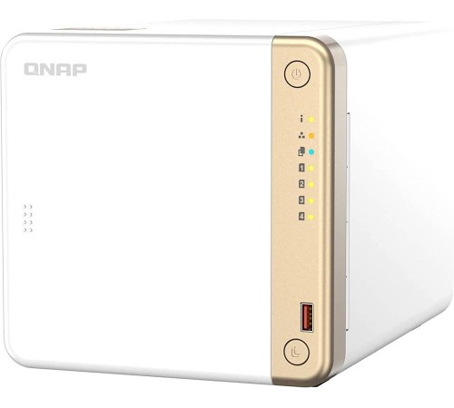 Сетевое хранилище без дисков/ channel QNAP TS-462-4G NAS 4 HDD trays, 2 x M.2 NVMe PCIe Gen 3 x1, 2-core Intel Celeron N4505 2.9 GHz, 4 GB RAM (4GB max), 1x2.5 Gigabit Ethernet , Slot PCIe Gen 3 x2, 2 USB 3.2 Gen 2 (10Gbps) Port, 2xUSB USB 2.0 port, 1xHD Сетевое хранилище без дисков/ channel QNAP TS-462-4G NAS 4 HDD trays, 2 x M.2 NVMe PCIe Gen 3 x1, 2-core Intel Celeron N4505 2.9 GHz, 4 GB RAM (4GB max), 1x2.5 Gigabit Ethernet , Slot PCIe Gen 3 x2, 2 USB 3.2 Gen 2 (10Gbps) Port, 2xUSB USB 2.0 port, 1xHD