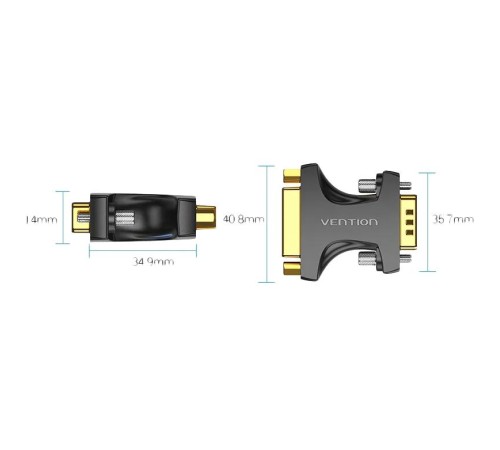 Адаптер-переходник Vention DVI-I 24+5F/ VGA 15M Адаптер-переходник Vention DVI-I 24+5F/ VGA 15M