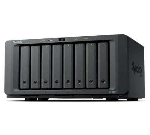 Система хранения данных Synology QC 2,2GhzCPU/8Gb(32)/RAID0,1,10,5,6/8HP HDD SATA(3.5', 2.5')upto18 HDD (2xDX525)+2xM.2 slot/3xUSB3.2/2x2.5GbE(+1Expslot)/iSCSI/1xPS/1YW repl DS1821+