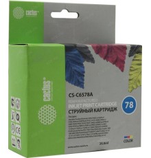 -/ Картридж струйный Cactus CS-C6578A №78 многоцветный (39мл) для HP DJ 916c/920/920c/920cvr/920cw/920c