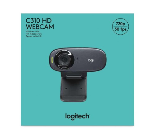 Веб-камера Logitech C310 (HD 720p/30fps, фокус постоянный, угол обзора 60°, кабель 1.5м) (M/N: V-U0015) (Мятая упаковка) Веб-камера Logitech C310 (HD 720p/30fps, фокус постоянный, угол обзора 60°, кабель 1.5м) (M/N: V-U0015) (Мятая упаковка)