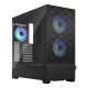 Корпус ПК без блока питания/ Case Fractal Design Pop Air RGB TG Clear Tint, Midi-Tower, 3x120mm RGB, 2xUSB-A 3.2 ATX, mATX, mITX Black