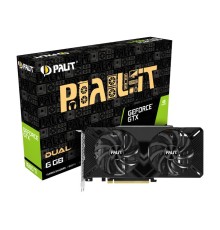 Видеокарта Palit  GTX1660Ti DUAL 6GB GDDR6 192bit DVI HDMI DP (Вскрытая упаковка)
