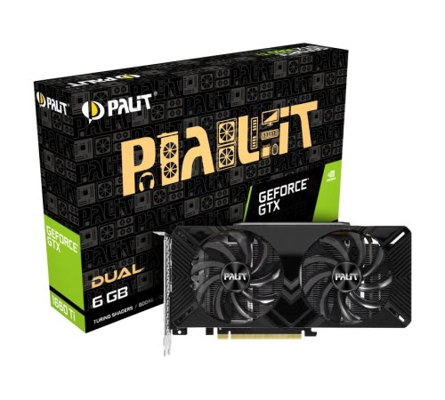 Видеокарта Palit GTX1660Ti DUAL 6GB GDDR6 192bit DVI HDMI DP (Вскрытая упаковка) Видеокарта Palit GTX1660Ti DUAL 6GB GDDR6 192bit DVI HDMI DP (Вскрытая упаковка)