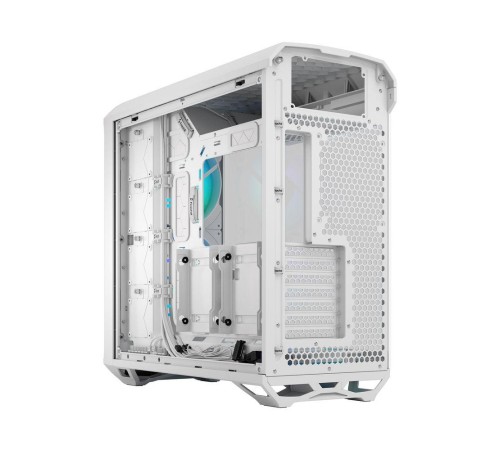 Корпус ПК без блока питания/ Case Fractal Design Torrent RGB TG Clear Tint, Full-Tower, 2x180mm + 3x140mm RGB, 2xUSB-A 3.2 + 1xUSB 3.2 Type-C E-ATX, SSI-CEB, SSI-EEB, ATX, mATX, mITX White