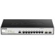Коммутатор D-Link Управляемый L2 коммутатор, 8x1000Base-T, 2x1000Base-X SFP, защита от статического электричества до 6 кВ, CLI, консольный порт RJ-45, RPS, поддержка Dying Gasp