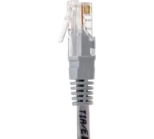 Патчкорд/ Патчкорд литой "Telecom" UTP кат.5е 1,0м серый