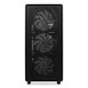 Корпус без блока питания/ Case HSPD M510, Mesh Mid Tower, Black, TG, 0.5 SPCC, 4x120mm ARGB (Orbis F1) ATX, mATX, mITX 180/280/160mm 1x2.5", 1x3.5", 7xPCI 2xUSB-A 3.0 517x277x418mm