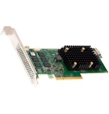 Контроллер Broadcom Controller 9560-8I SGL (05-50077-01) (PCIe 4.0 x8 LP) Tri-Mode SAS/SATA/NVMe 12G, RAID 0,1,5,6,10,50,60, 8port(1*int SFF8654), 4GB Cache, 3908ROC, RTL, 1 year
