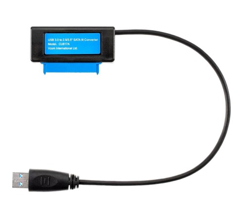 Кабель-адаптер/ Кабель-адаптер USB3.0 ---SATA III 2.5/3,5"+SSD, правый угол, VCOM <CU817A> Кабель-адаптер/ Кабель-адаптер USB3.0 ---SATA III 2.5/3,5"+SSD, правый угол, VCOM <CU817A>