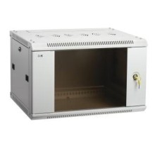 19" настенный шкаф  6U 600x450, стекл. передняя дверь, серый (плоск. упак)