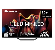 Телевизор ЖК 85'' Hisense/ 85", Ultra HD, Full Array LED, 120Гц, Smart TV (ОС VIDAA U7), Wi-Fi, DVB-T2/T/C/S2/S, HDR 10+, Dolby Vision, Dolby Atmos, Bluetooth, 2х10W+20W, CI+(1.4), 4хHDMI, 2хUSB, Works with Alexa, Alexa Built-in, GA, VIDAA Voice, Yan